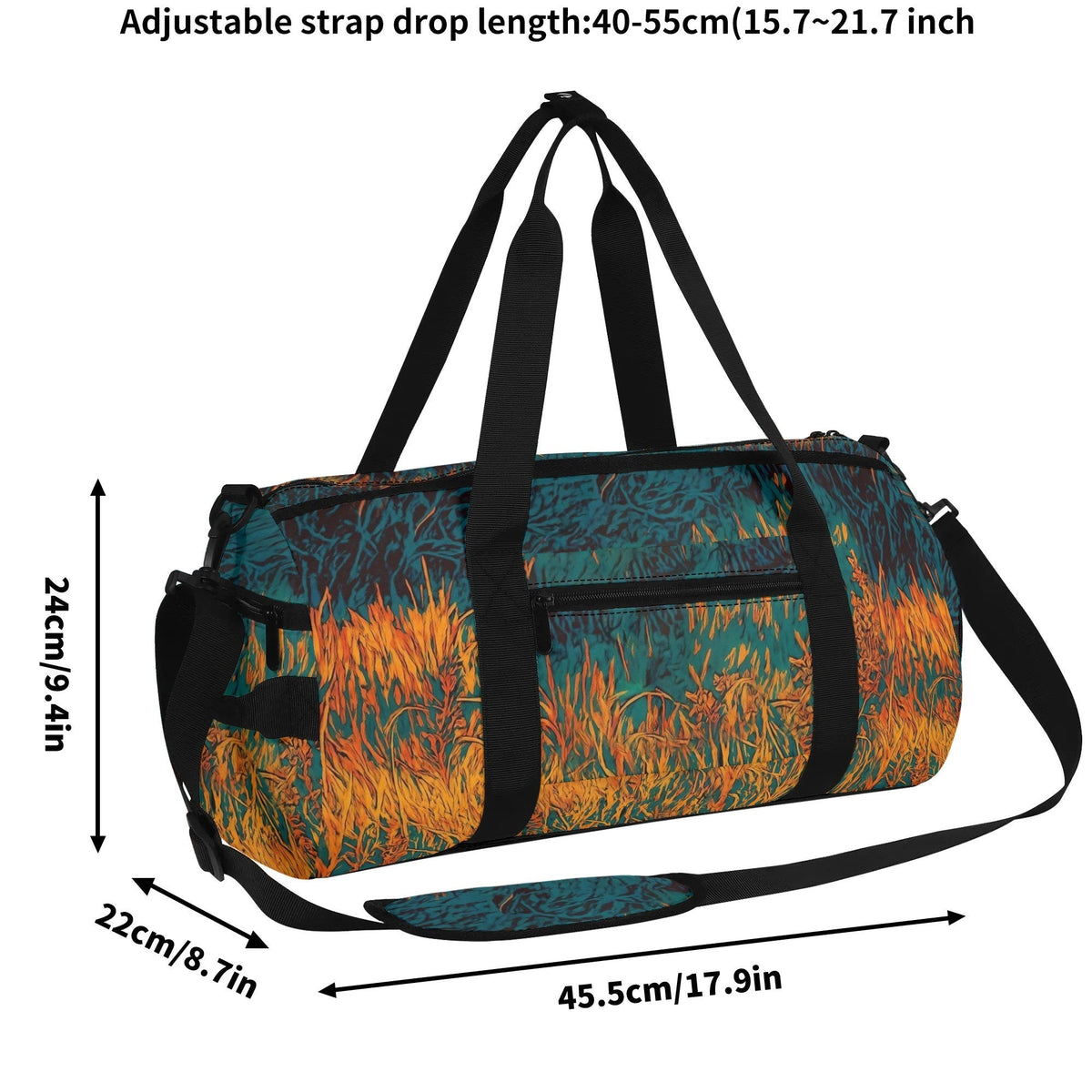 BLISSCORNERS DEER FOREST PAINTING TRAVELLING BAG