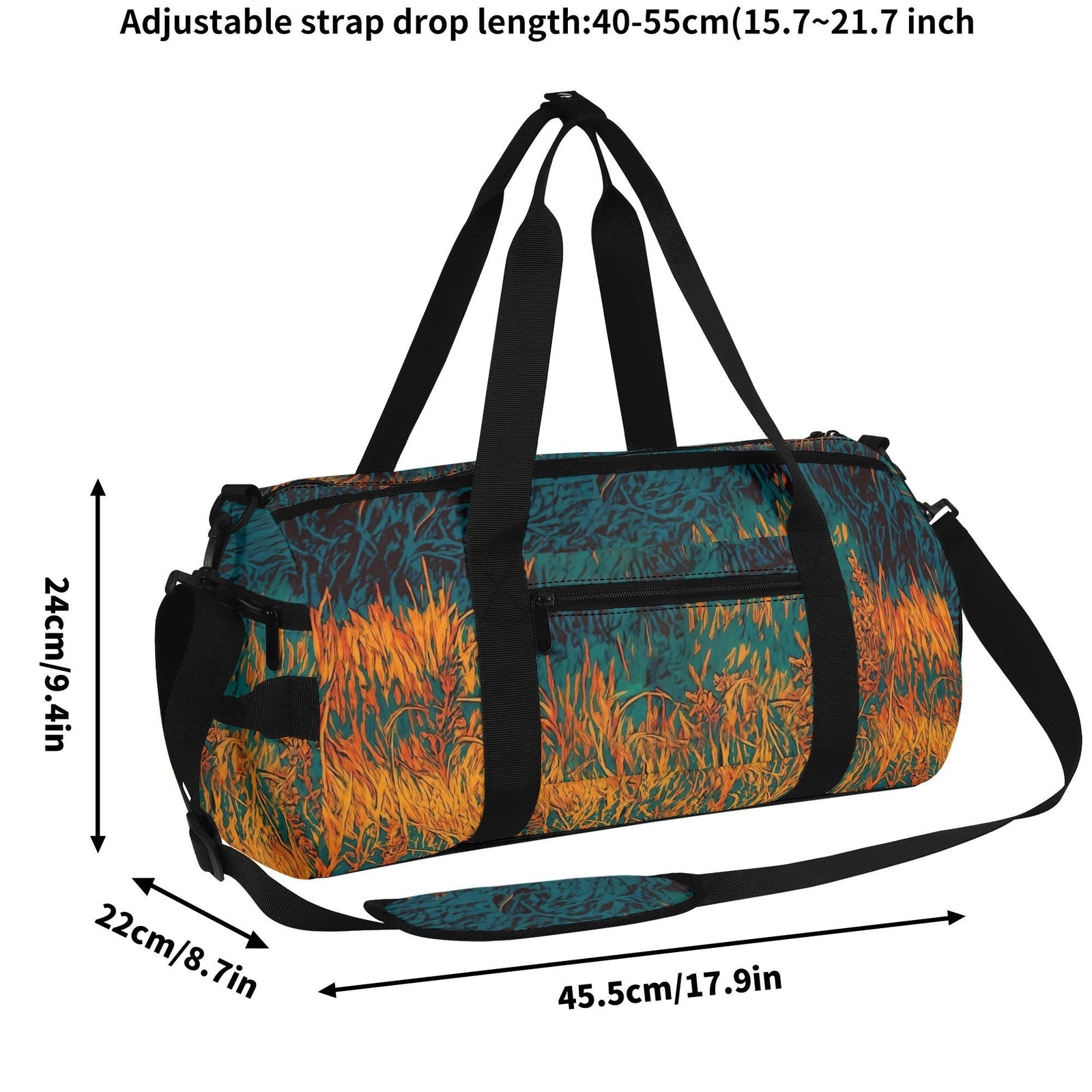 BLISSCORNERS DEER FOREST PAINTING TRAVELLING BAG