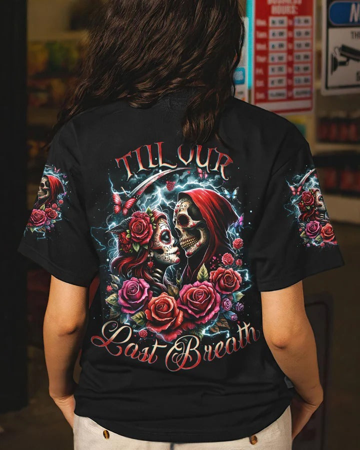BLISSCORNERS TILL OUR LAST BREATH COUPLE SUGER SKULL ALL OVER PRINT