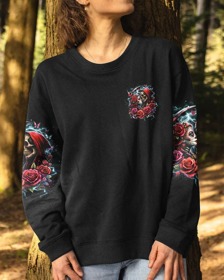 BLISSCORNERS TILL OUR LAST BREATH COUPLE SUGER SKULL ALL OVER PRINT