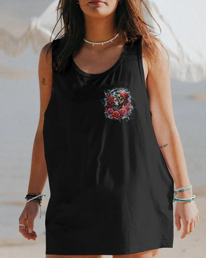 BLISSCORNERS TILL OUR LAST BREATH COUPLE SUGER SKULL ALL OVER PRINT