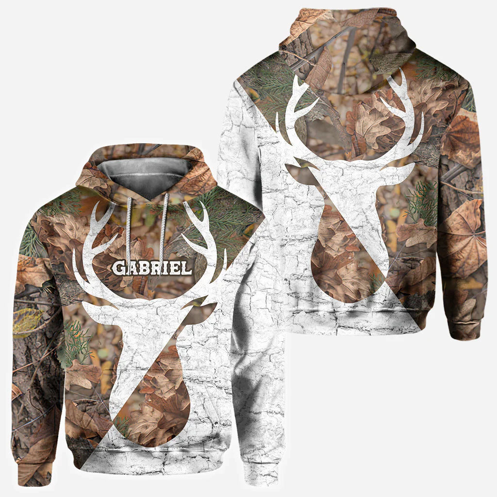 Blisscorners Love Hunting, Personalized 3D Hoodie For Hunting Lover