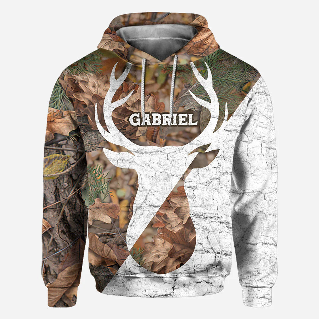 Blisscorners Love Hunting, Personalized 3D Hoodie For Hunting Lover