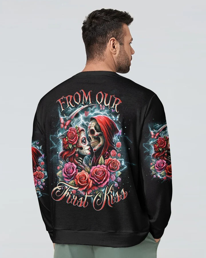 BLISSCORNERS FROM OUR FIRST KISS COUPLE SUGER SKULL ALL OVER PRINT