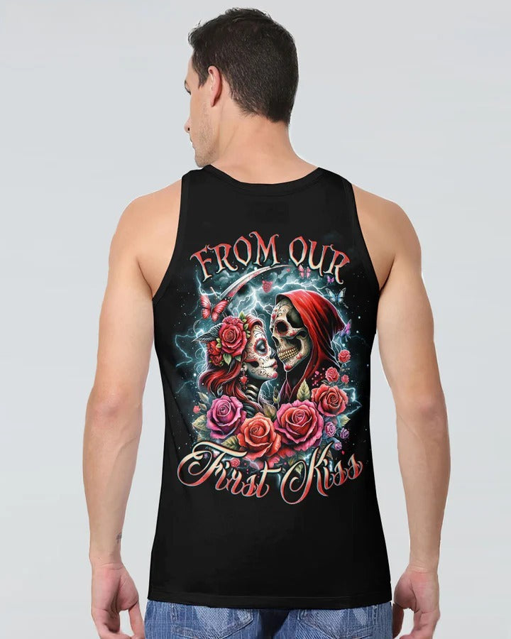 BLISSCORNERS FROM OUR FIRST KISS COUPLE SUGER SKULL ALL OVER PRINT
