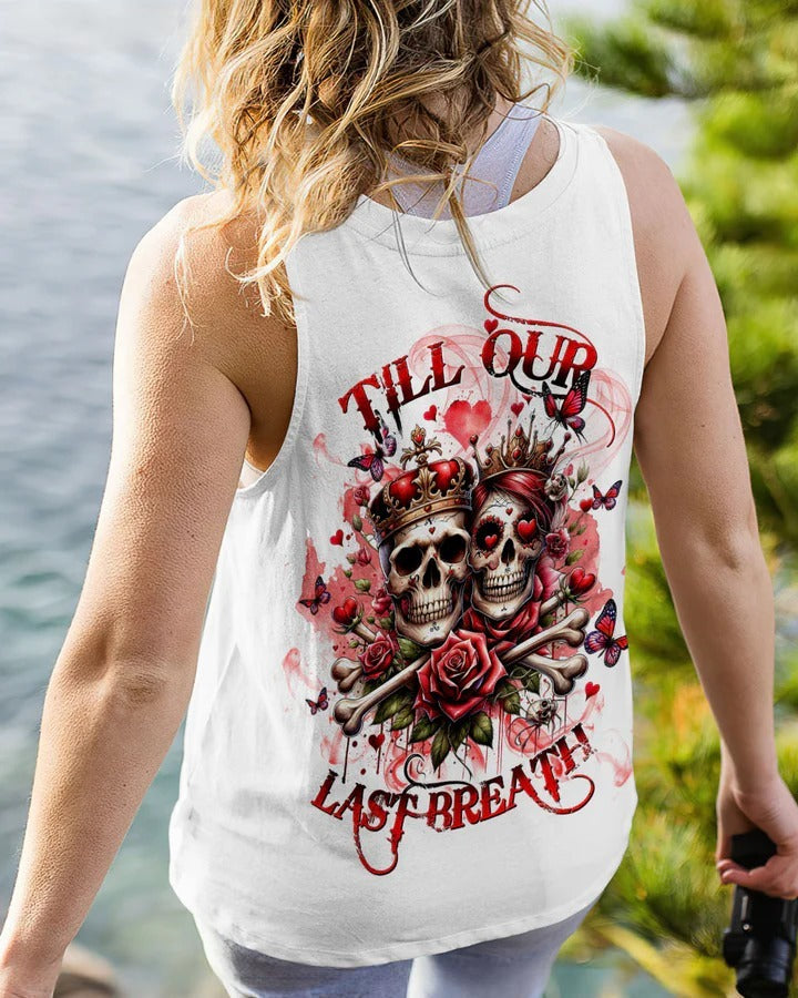 BLISSCORNERS TILL OUR LAST BREATH BONES SKULL COUPLE ALL OVER PRINT