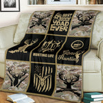 Blisscorners Hunting Life Best BuckinÃ¢â‚¬â„¢ Dad Ever Fleece Blanket - Camouflage Deer & Rifle Design - Gift for Hunters LM1611