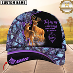 Blisscorners Hunting Deer Couple Camouflage Multicolor Personalized Name 3D Cap
