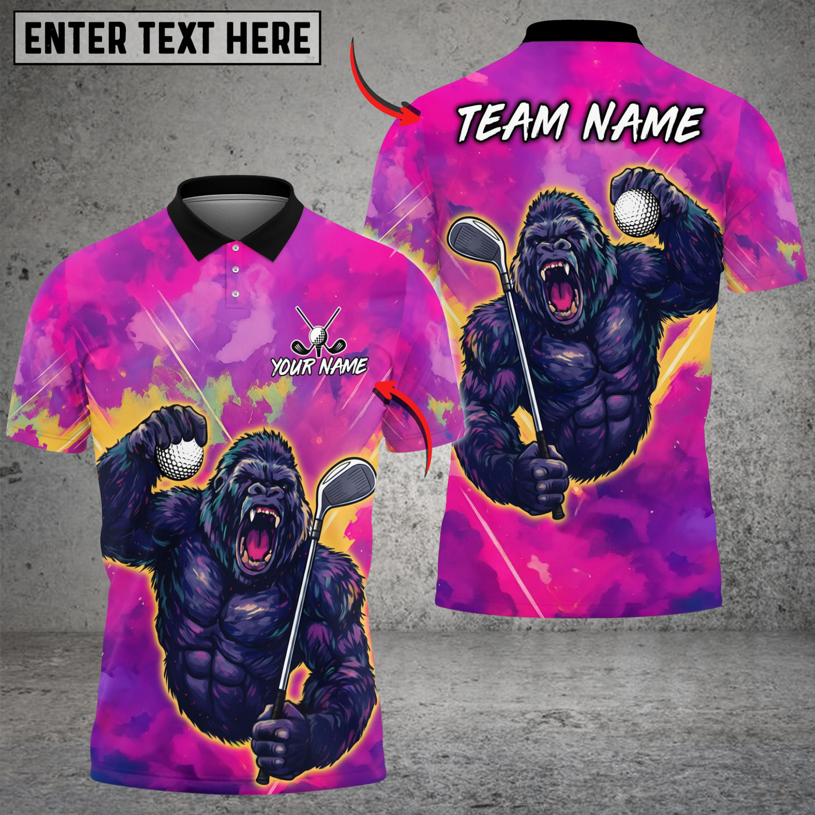 Blisscorners Savage Swing Golf Polo Shirt, Customized Name & Team Name 3D Shirts (4 Colors) 39