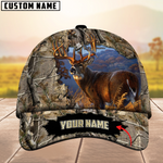 Blisscorners Premium Unique Collab Deer Hunting Camouflage Pattern Multicolor Personalized Name 3D Cap