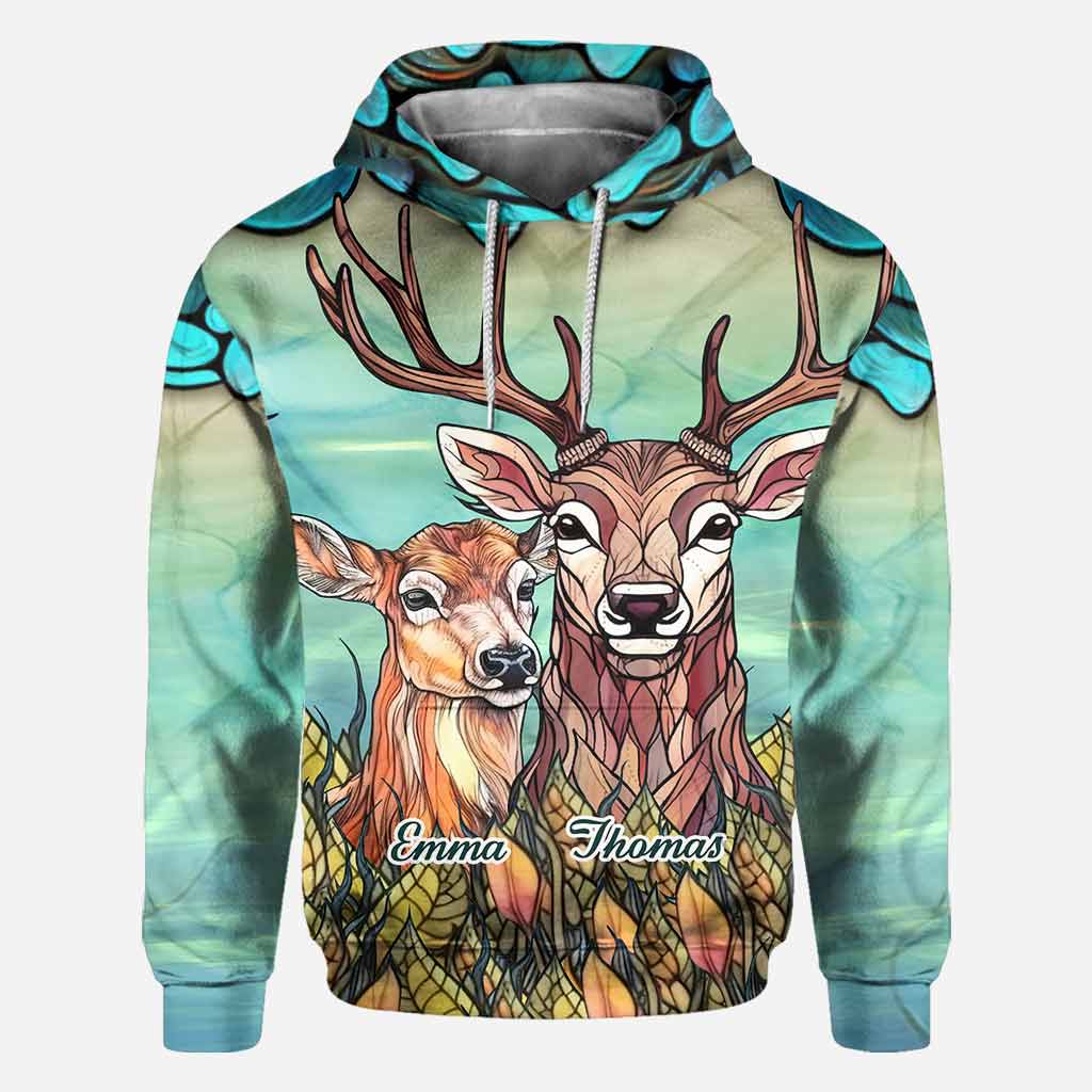 Blisscorners You & Me We Got This, Personalized Hunting All Over Shirt, Personalized 3D Hoodie For Hunting Lover