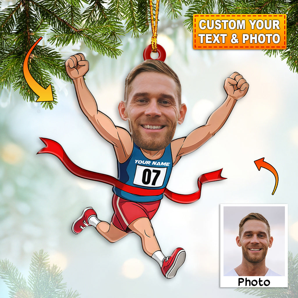 Blisscorners Running Lover, Home Decor, Christmas Ornament, Personalized Ornaments2D Flat LM2111