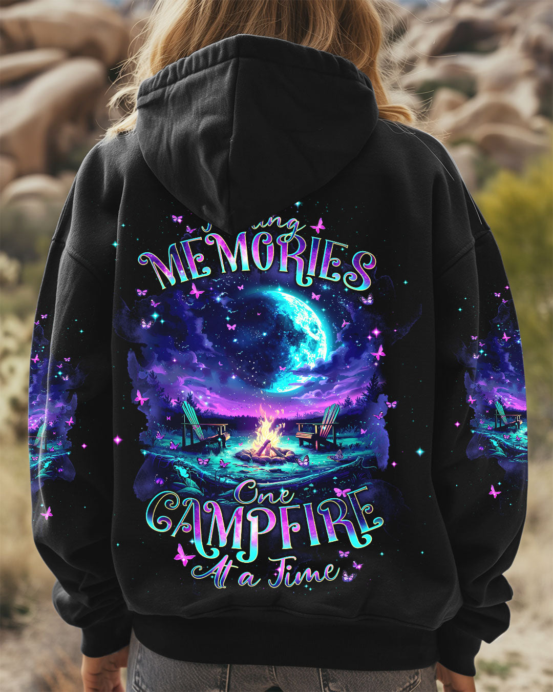 BLISSCORNERS MAKING MEMORIES ONE CAMPFIRE AT A TIME ALL OVER PRINT