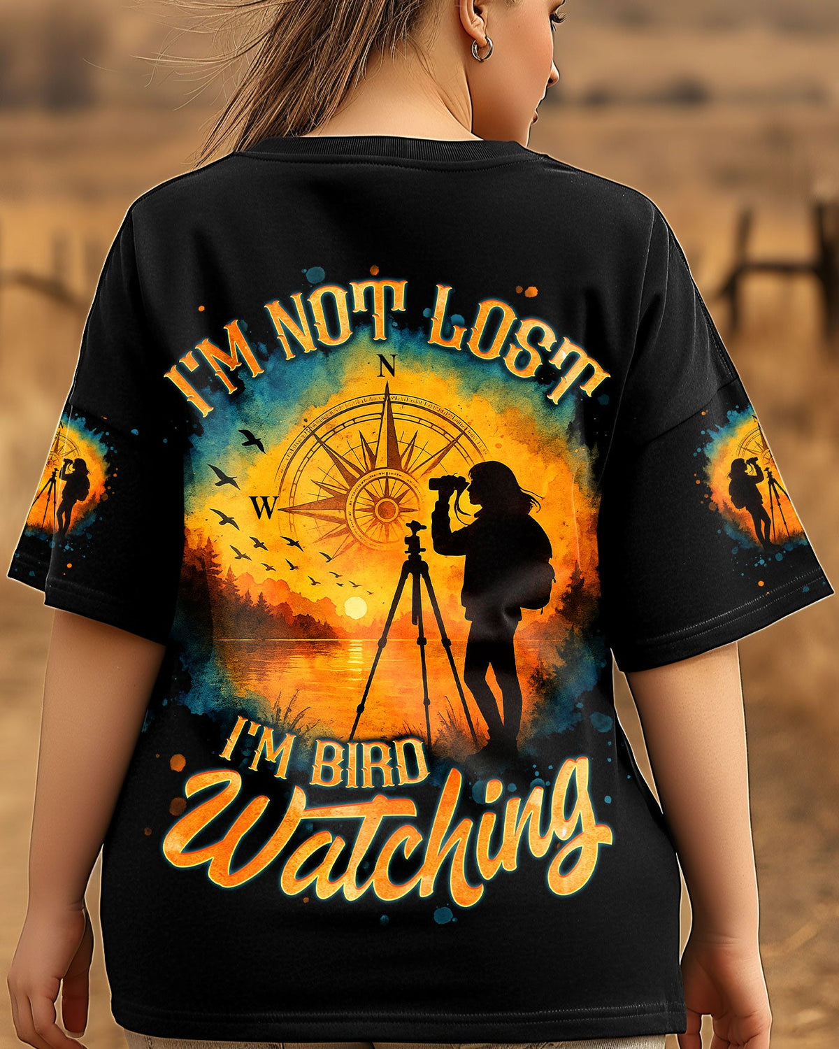 BLISSCORNERS I'M NOT LOST I'M BIRD WATCHING ALL OVER PRINT