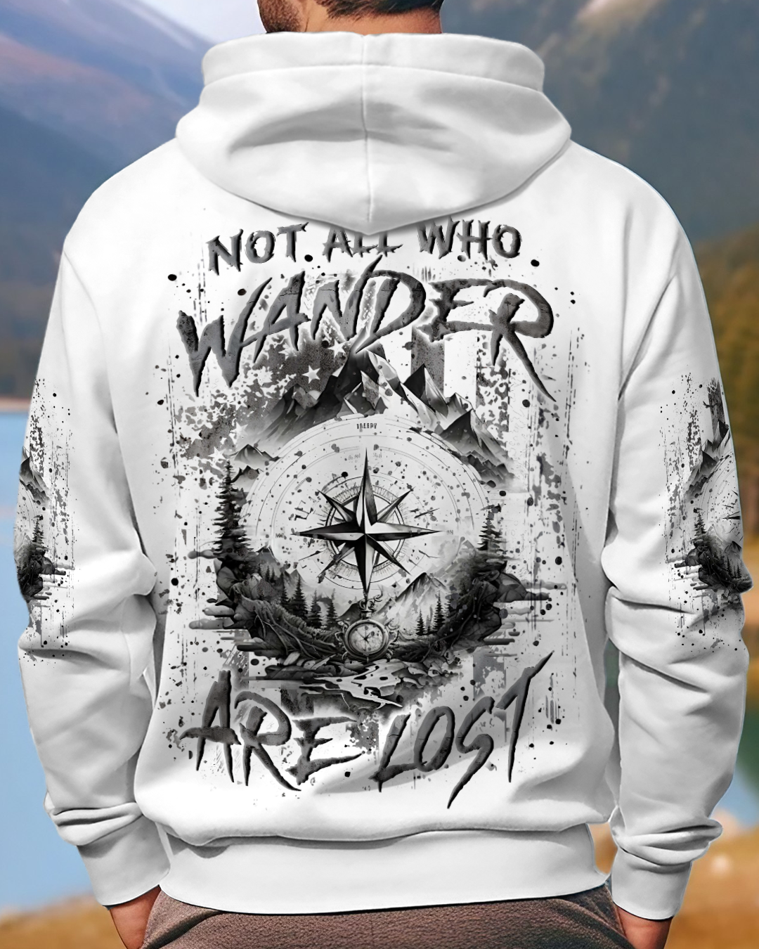 BLISSCORNERS NOT ALL WHO WANDER ARE LOST ALL OVER PRINT