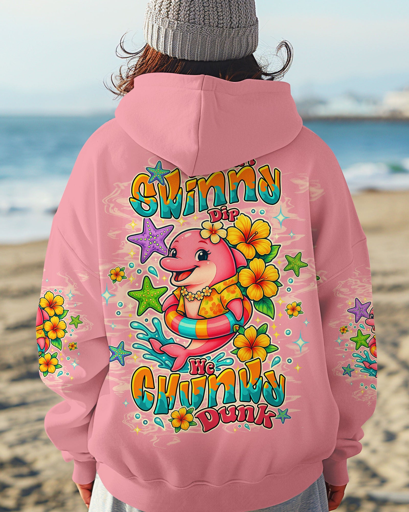 BLISSCORNERS WE DON'T SKINNY DIP DOLPHIN ALL OVER PRINT