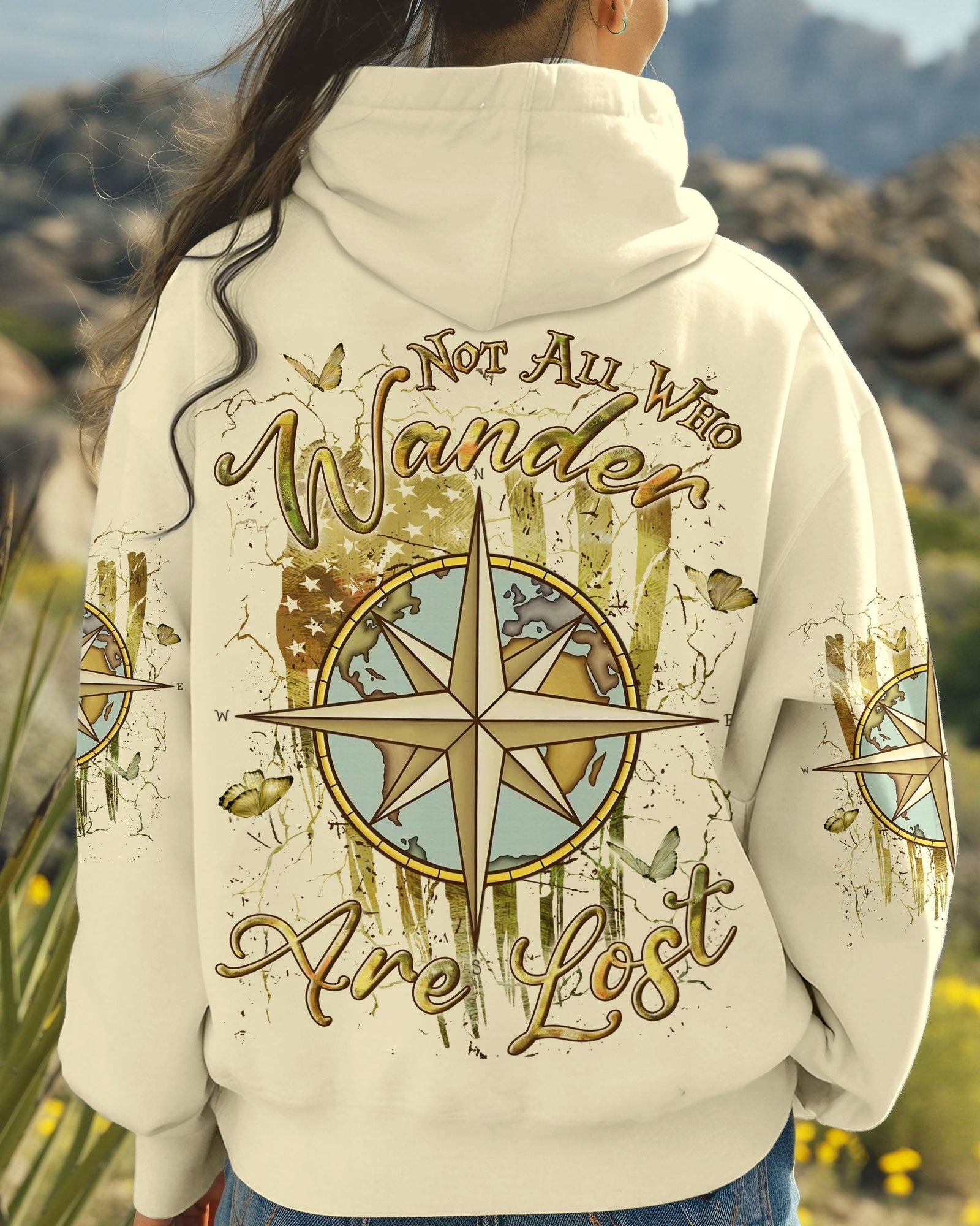 BLISSCORNERS NOT ALL WHO WANDER ARE LOST ALL OVER PRINT