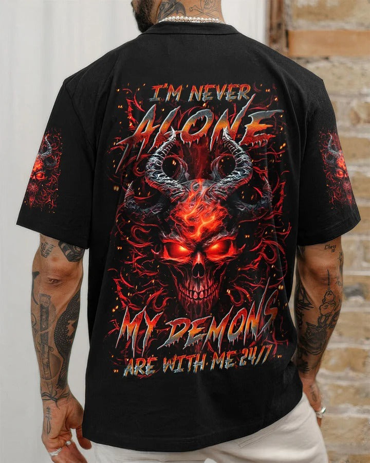 BLISSCORNERS I'M NEVER ALONE SKULL DEMON ALL OVER PRINT 1