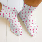 Blisscorners Breast Cancer Pink Ribbon Golf Socks, Christmas Golf Gift, Gifts For Golf Lovers, Golfing ApparelLM2611