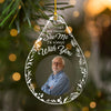 (Photo Inserted) Blisscorners Although You Cannot See Me Im Always With You - Personalized Custom Acrylic Ornament