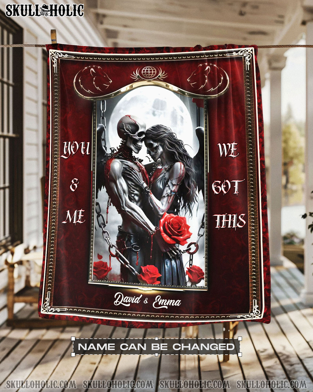 BLISSCORNERS PERSONALIZED YOU &amp; ME WE GOT THIS FLEECE BLANKET