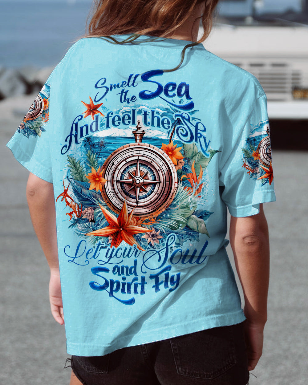 BLISSCORNERS SMELL THE SEA AND FEEL THE SKY ALL OVER PRINT