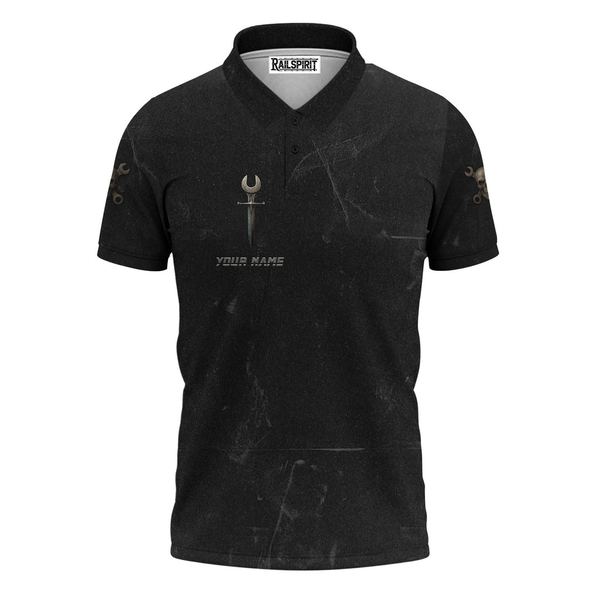 Blisscorners Custom Name Funny Mechanic T Shirt My Skills Allow Me To Fix Anything In The World Shirt For Mechanic