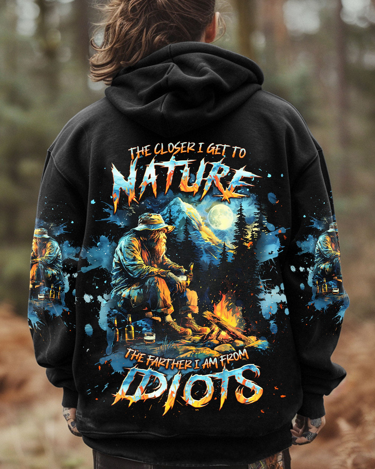 BLISSCORNERS THE CLOSER I GET TO NATURE BIGFOOT ALL OVER PRINT