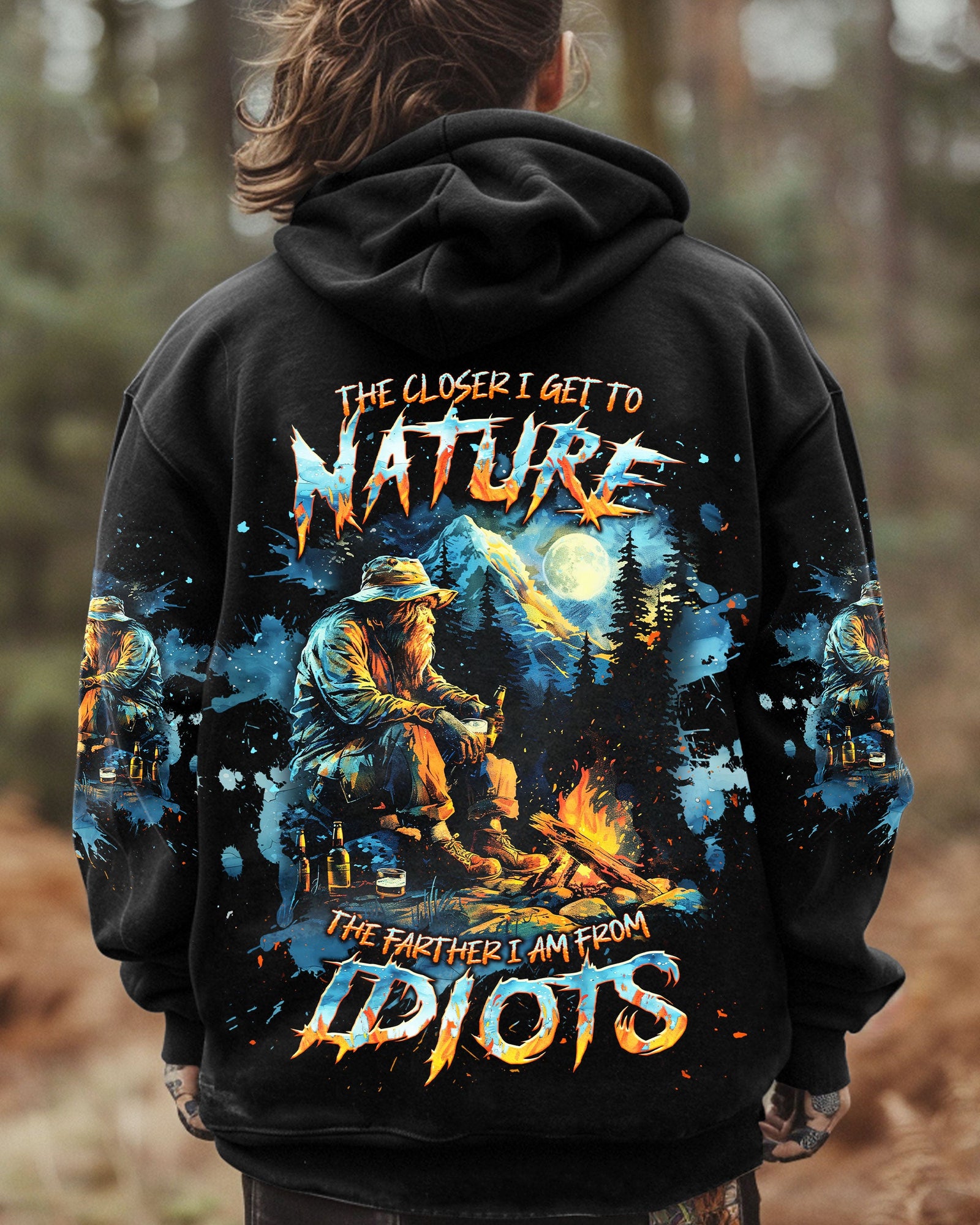 BLISSCORNERS THE CLOSER I GET TO NATURE BIGFOOT ALL OVER PRINT