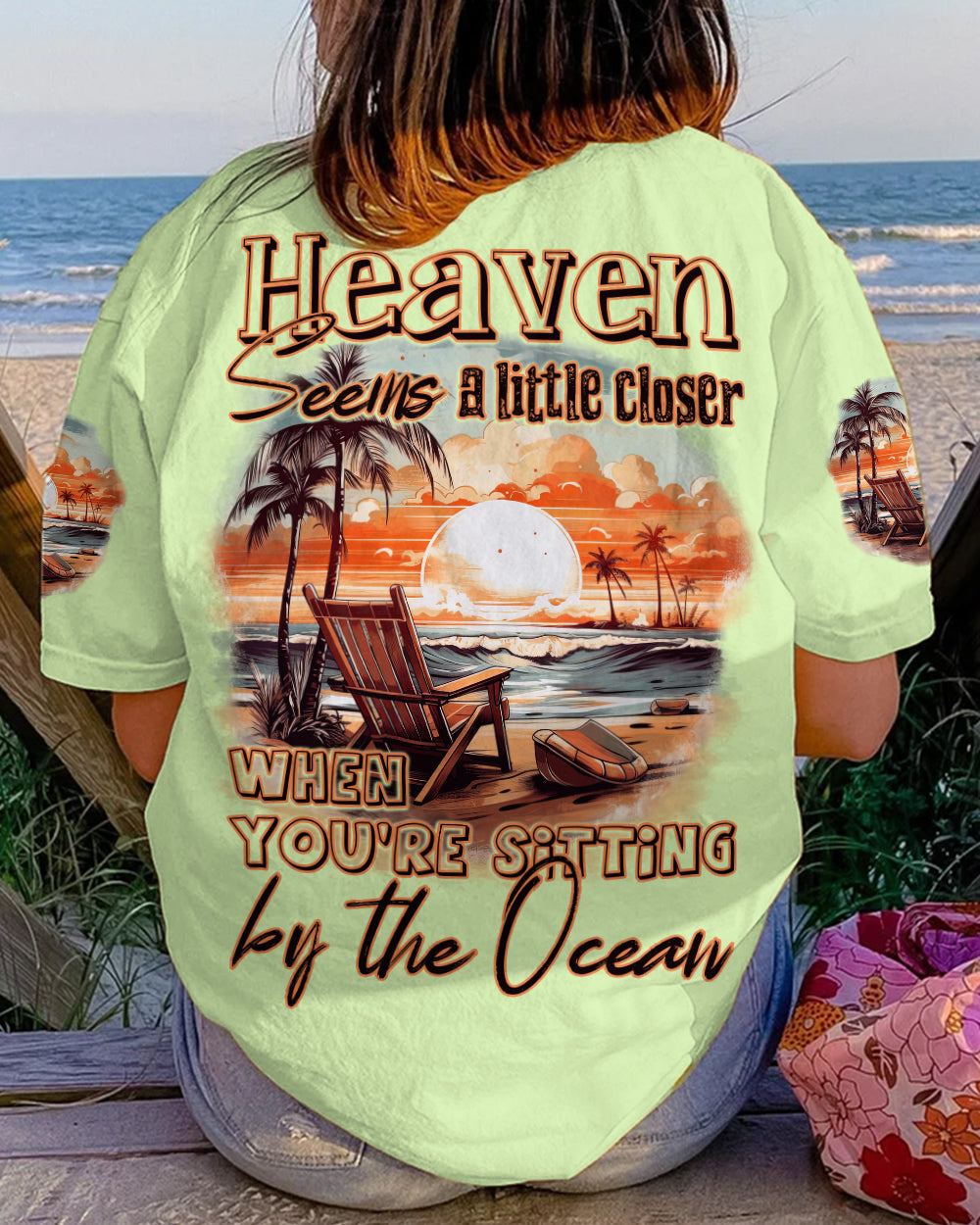 BLISSCORNERS SITTING BY THE OCEAN ALL OVER PRINT