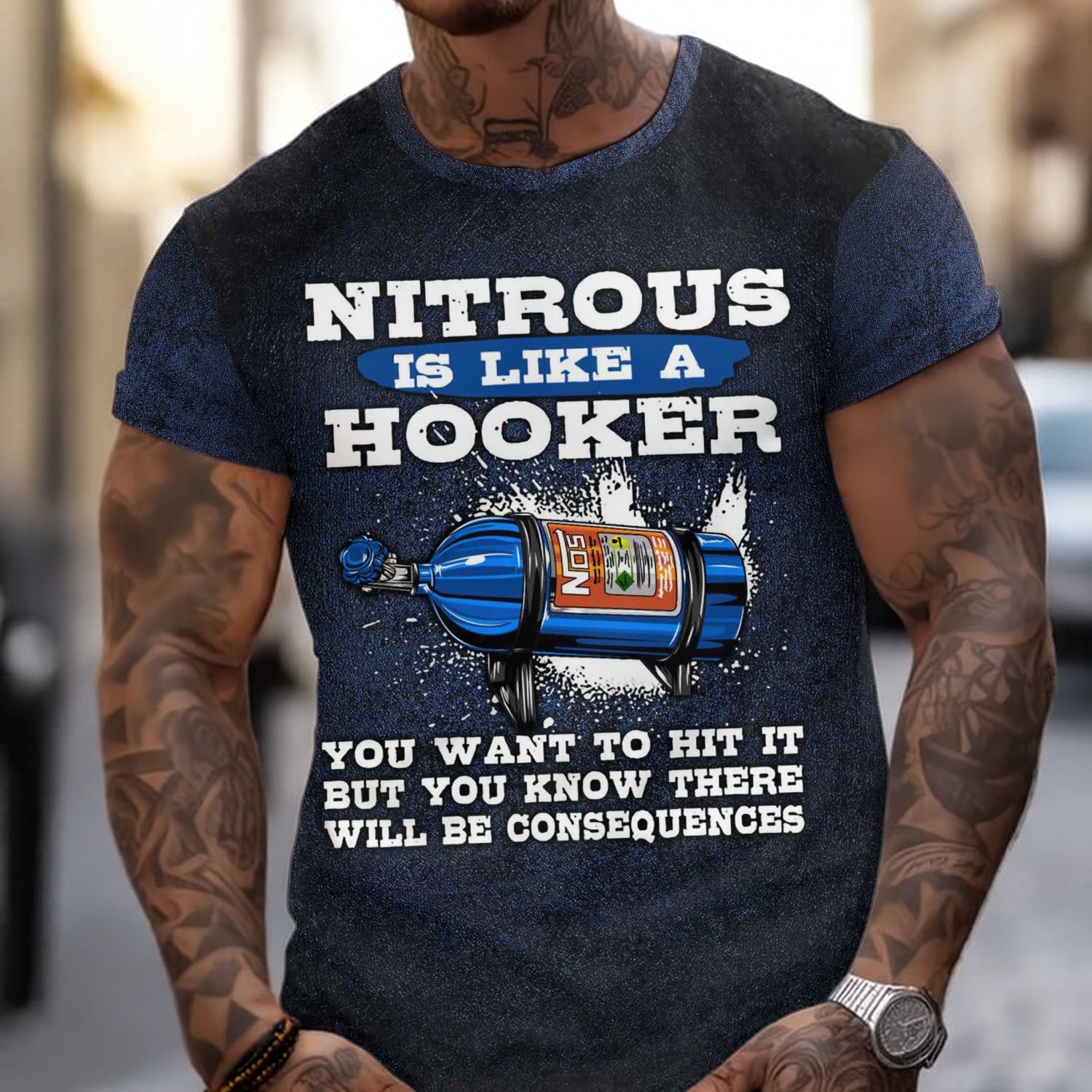 Blisscorners Vintage Mechanic Shirt Nitrous Is Like A Hooker T Shirt Gift For Men