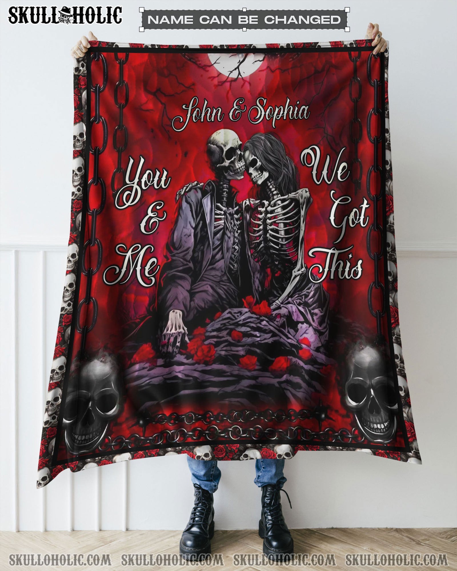 BLISSCORNERS PERSONALIZED YOU & ME WE GOT THIS FLEECE BLANKET