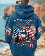 BLISSCORNERS BUCK AROUND AND FIND OUT DEER HUNTING ALL OVER PRINT