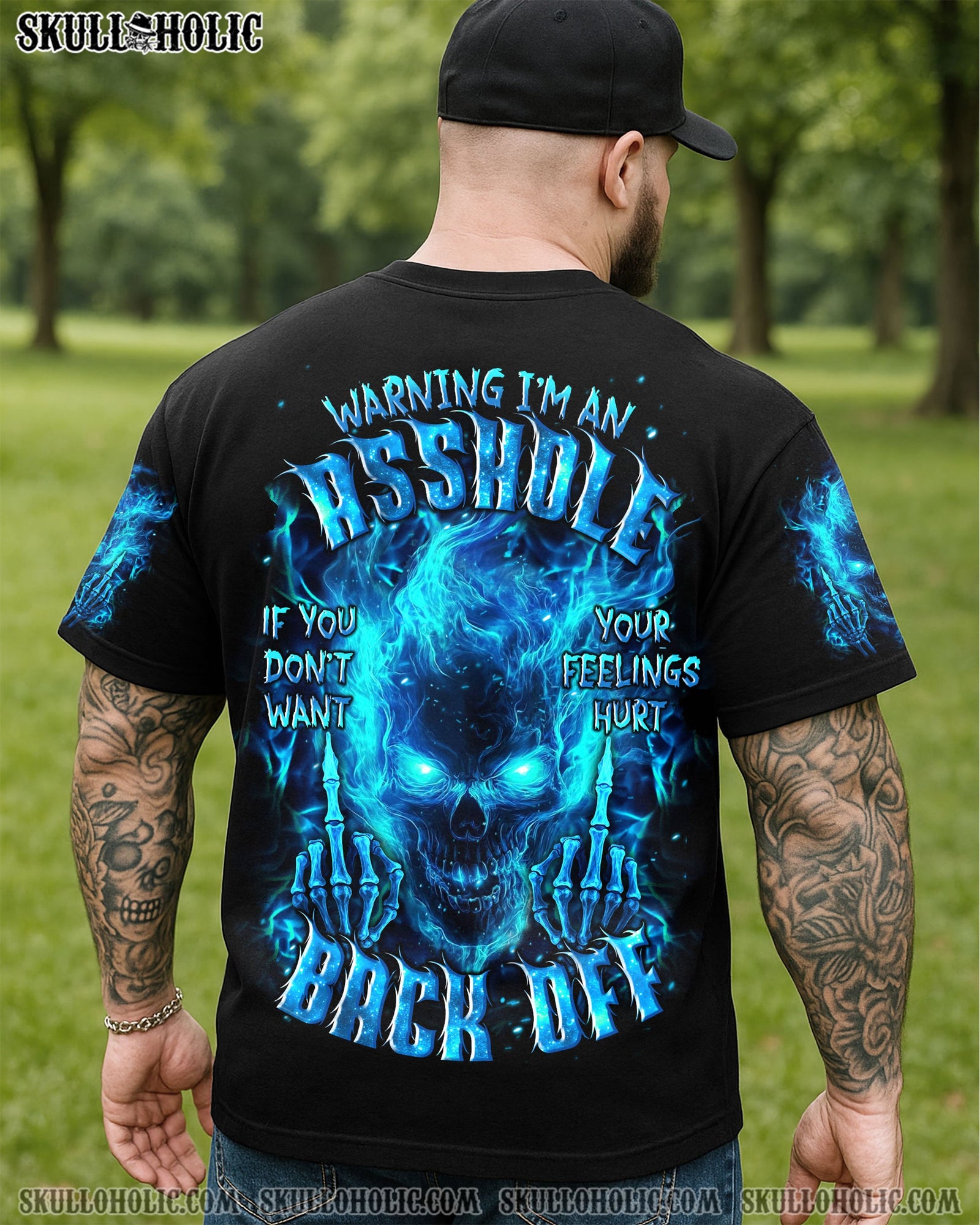 BLISSCORNERS WARNING I'M AN A SKULL ALL OVER PRINT