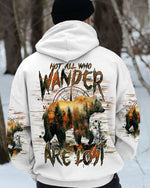 BLISSCORNERS NOT ALL WHO WANDER ARE LOST BEAR HUNTING ALL OVER PRINT