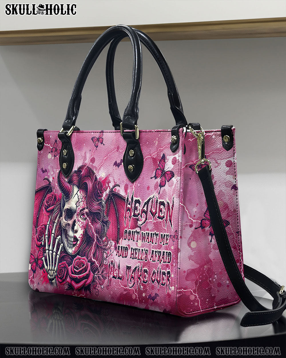 BLISSCORNERS HEAVEN DON'T WANT ME LEATHER HANDBAG