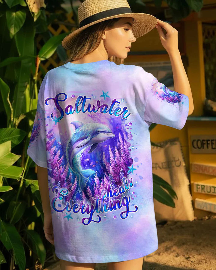 BLISSCORNERS SALTWATER HEALS EVERYTHING DOLPHIN ALL OVER PRINT 1