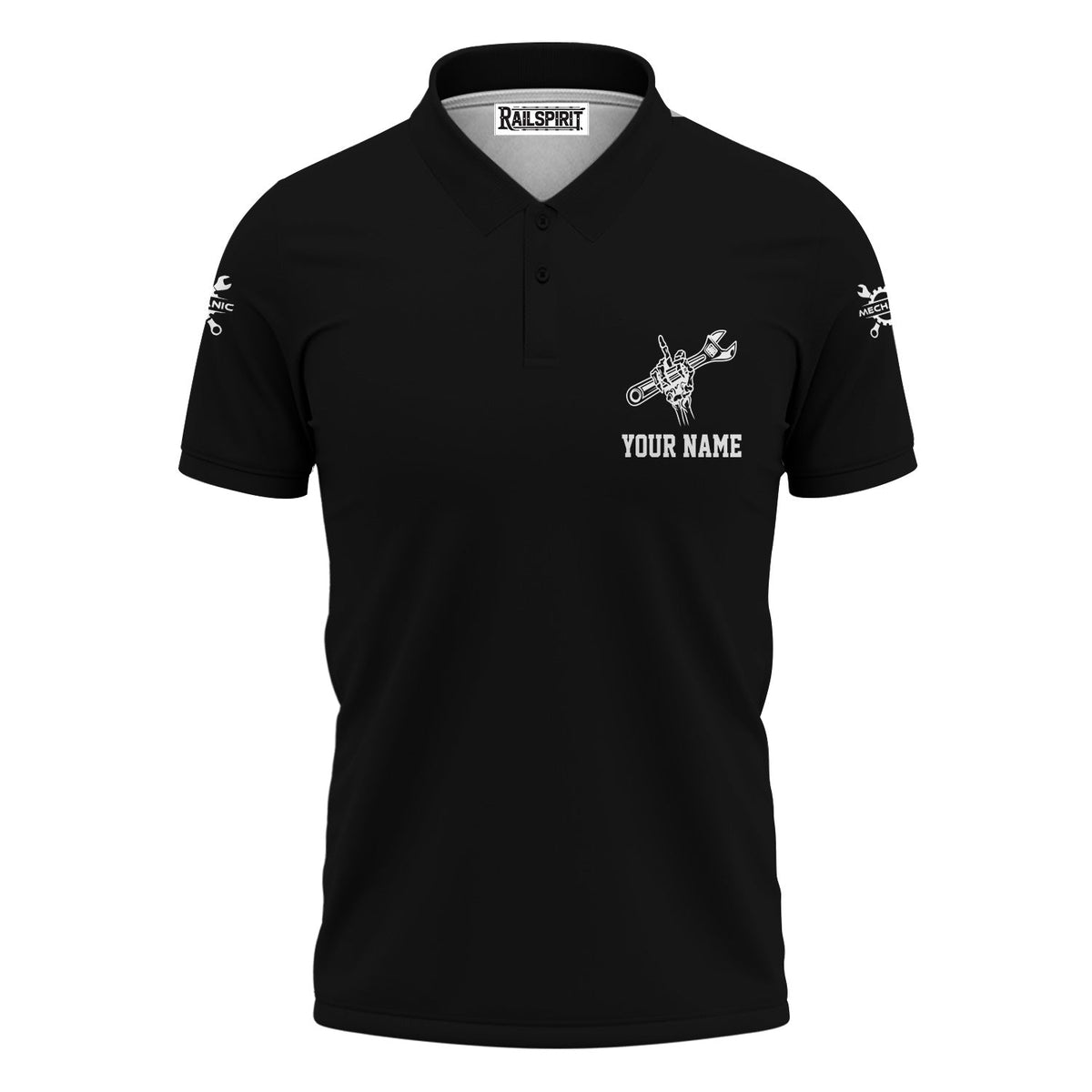 Blisscorners Custom Name Mechanic Shirt, Funny My Parents Said You Can Be Anything So I Became A Mechanic And An Asshole Shirt, Gift Car Repair Worker