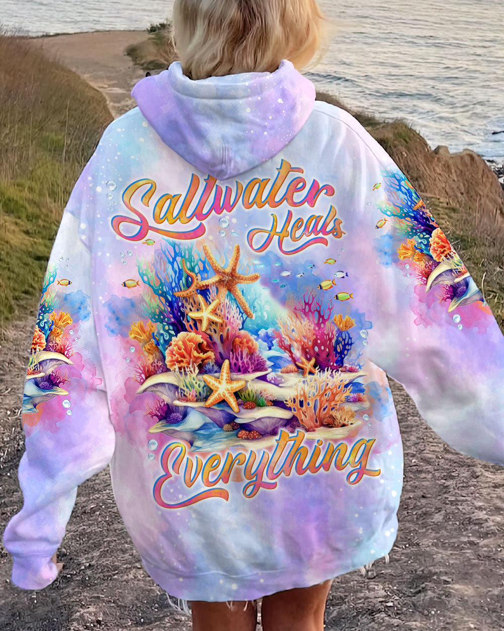 BLISSCORNERS SALTWATER HEALS EVERYTHING ALL OVER PRINT