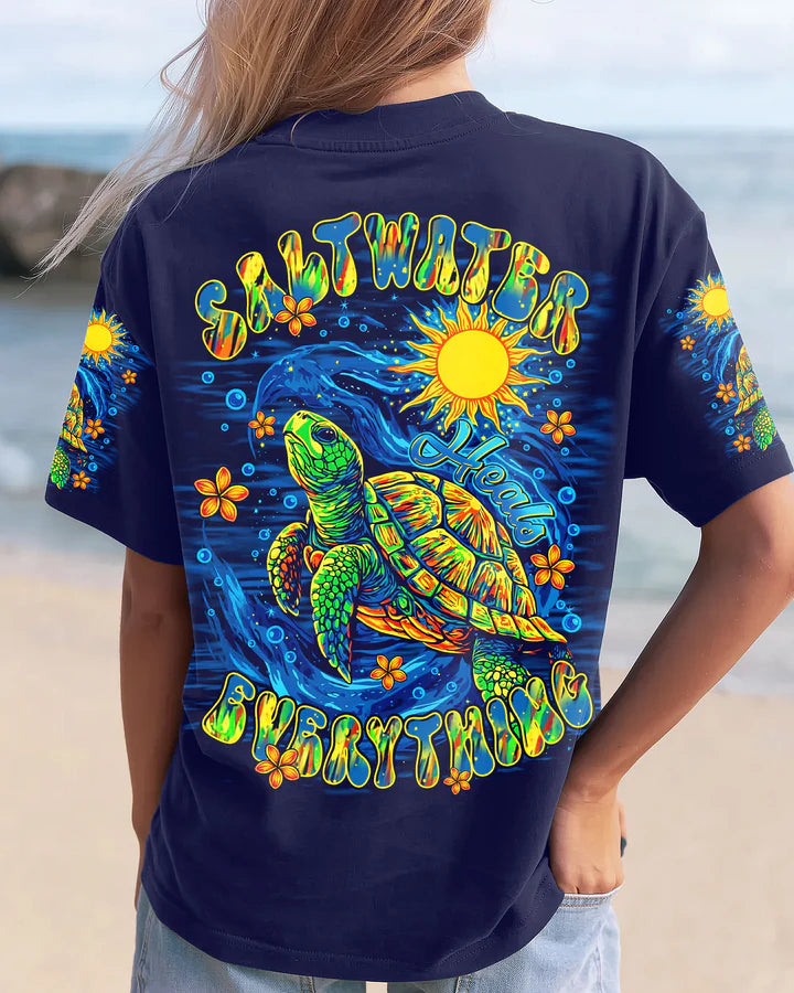 BLISSCORNERS SALTWATER HEALS EVERYTHING TURTLE ALL OVER PRINT 1
