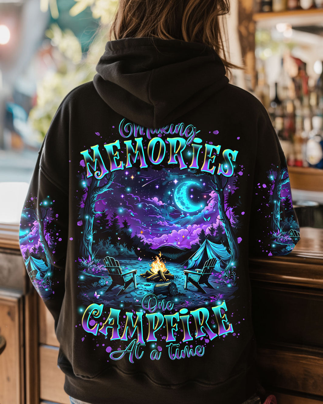 BLISSCORNERS MAKING MEMORIES ONE CAMPFIRE AT A TIME ALL OVER PRINT