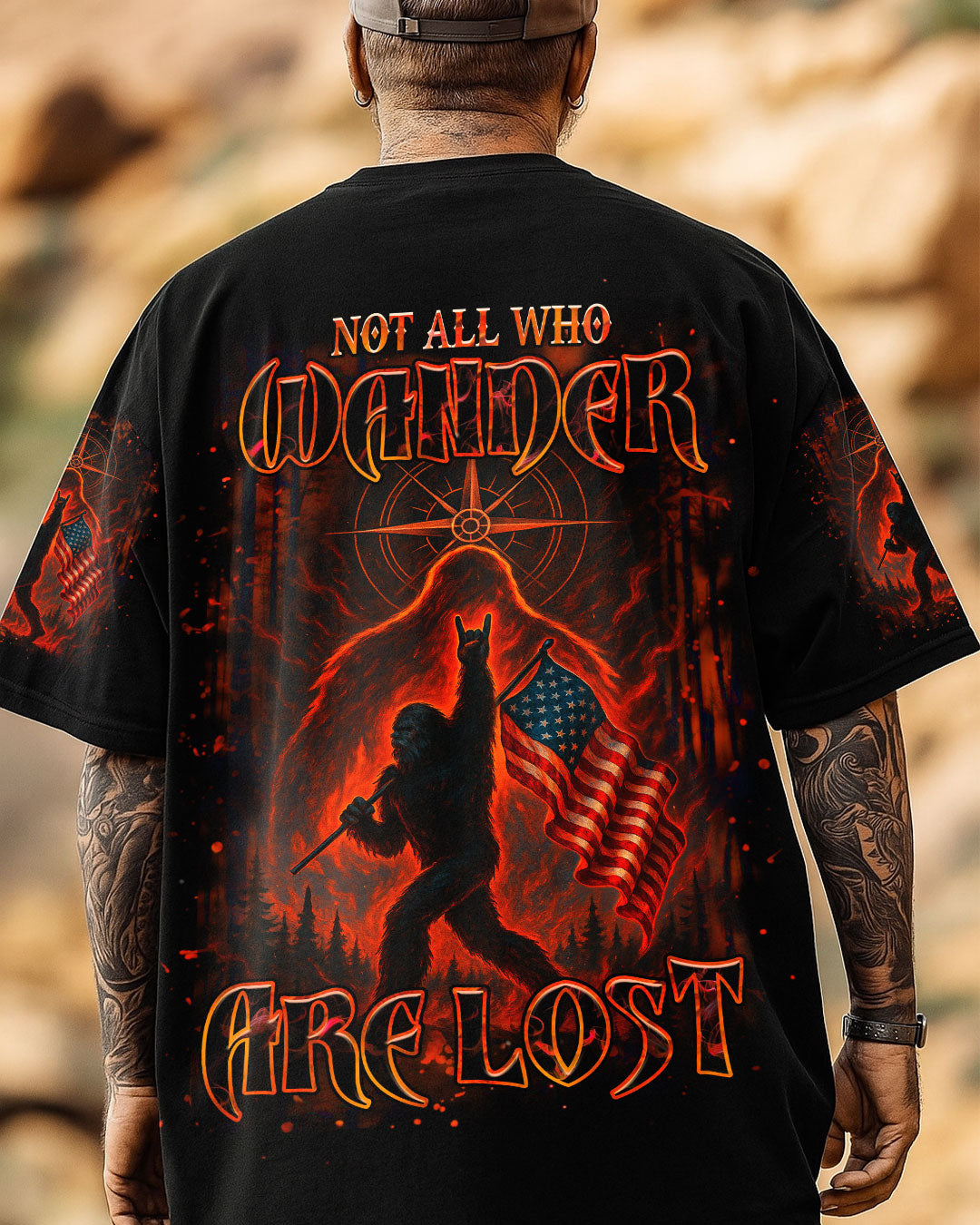 BLISSCORNERS NOT ALL WHO WANDER ARE LOST ALL OVER PRINT