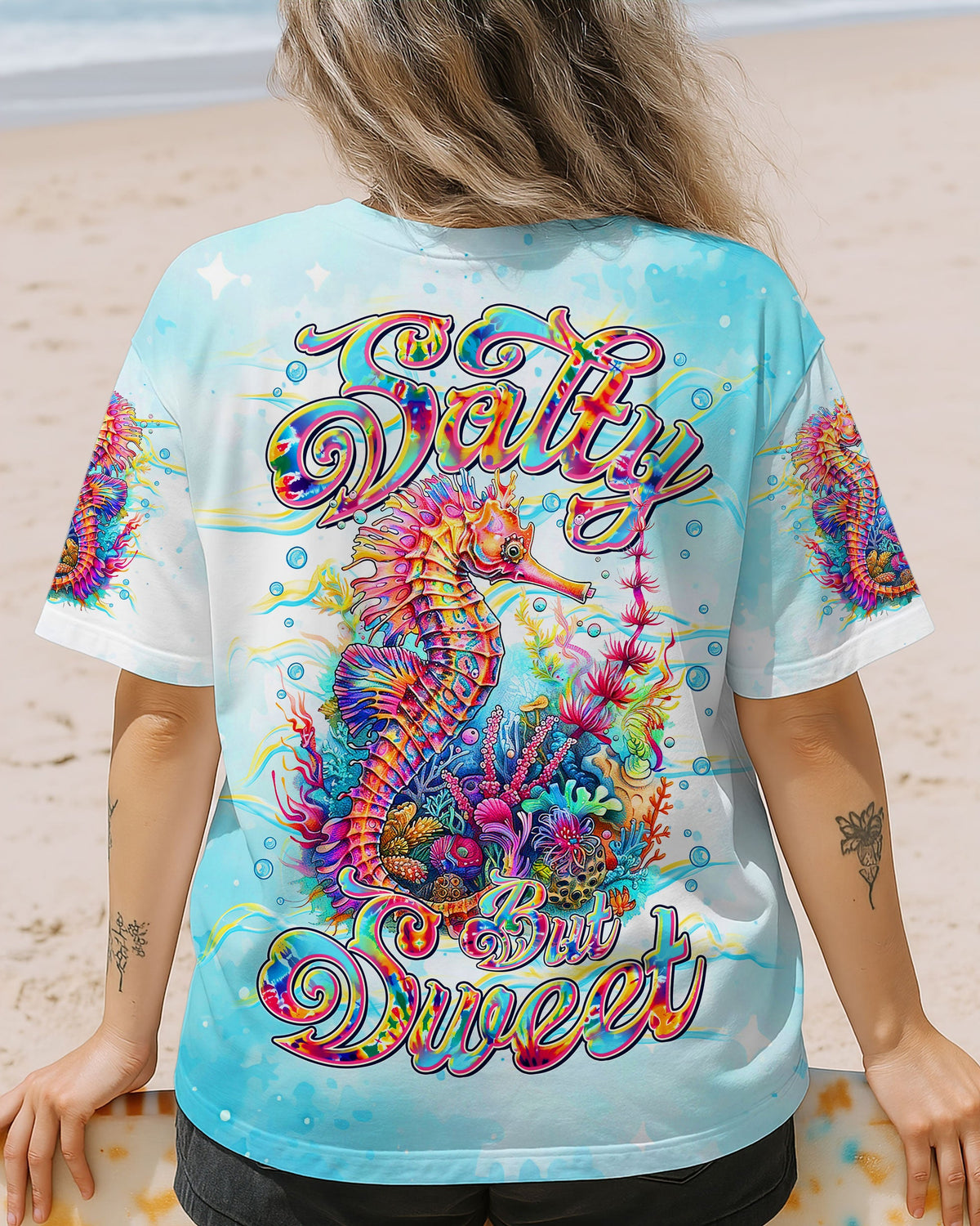 BLISSCORNERS SALTY BUT SWEET SEAHORSE  ALL OVER PRINT