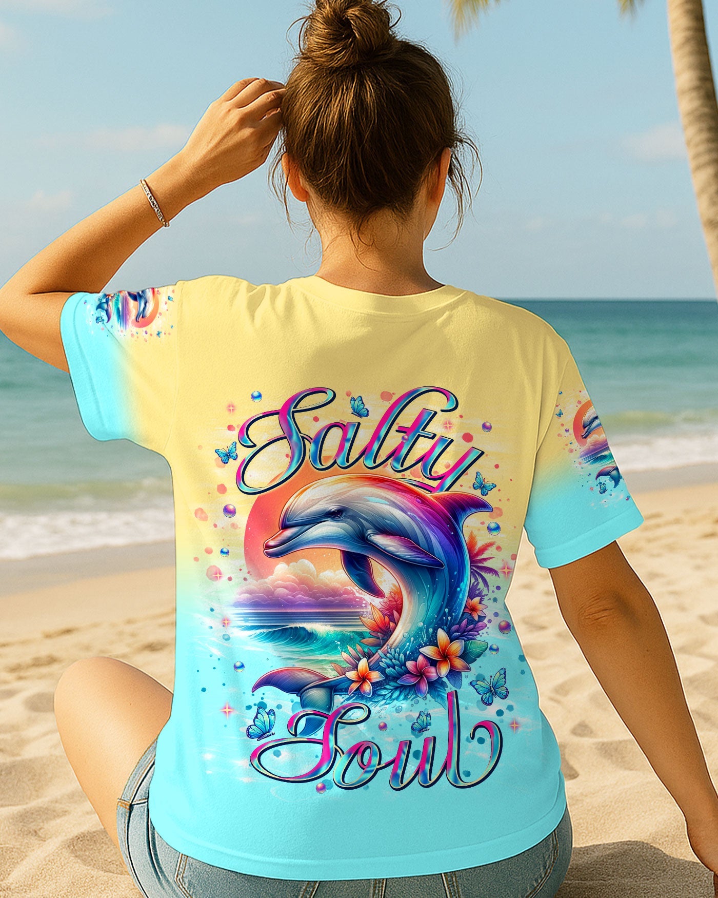 BLISSCORNERS SALTY SOUL DOLPHIN ALL OVER PRINT