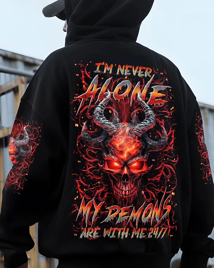 I NEVER ALONE SKULL SHIRT