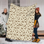 Blisscorners Deer Hunting Pattern Fleece Blanket - Gift for Hunters Men Women Home Accessories LM1611