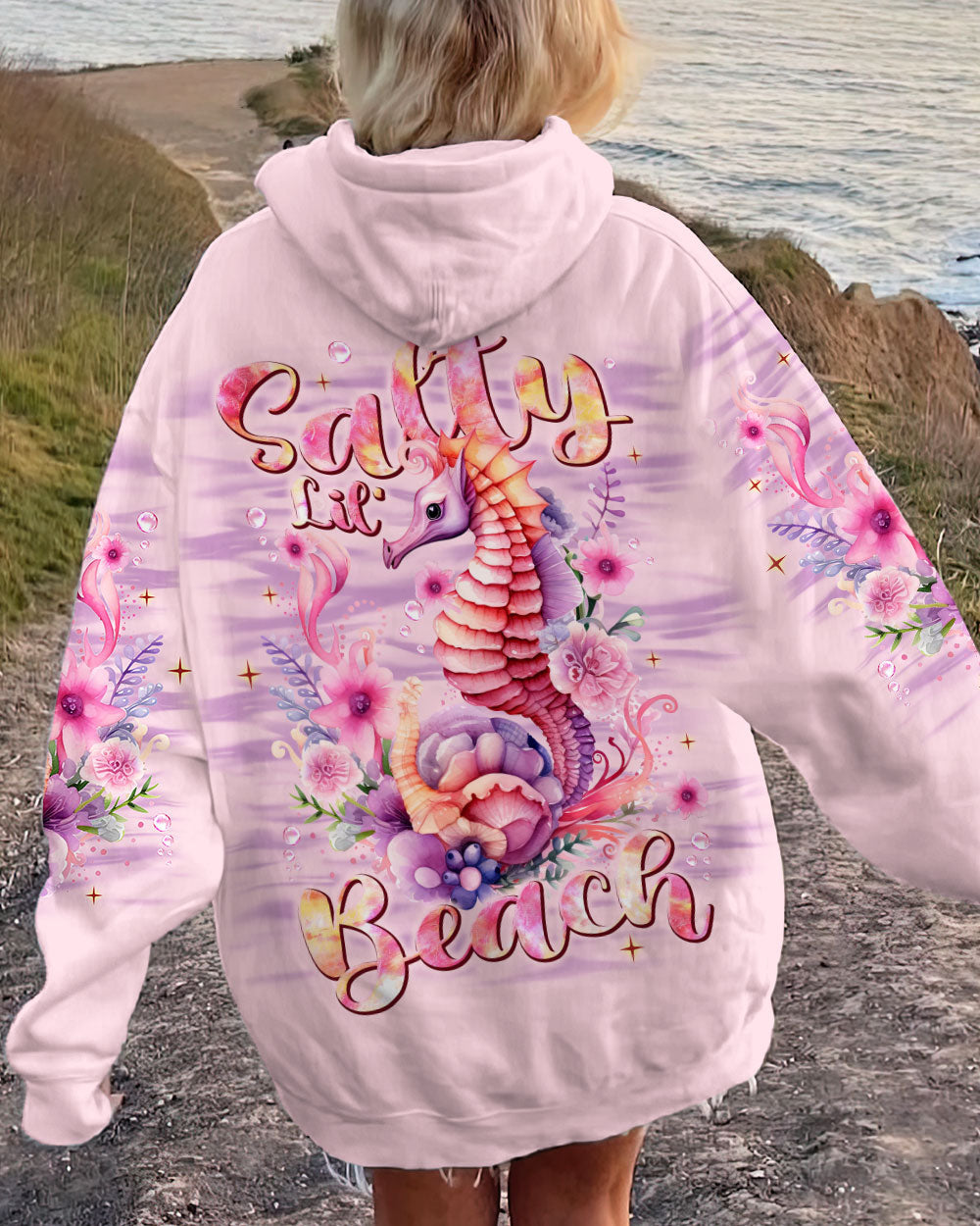 BLISSCORNERS SALTY LIL' BEACH SEAHORSE ALL OVER PRINT