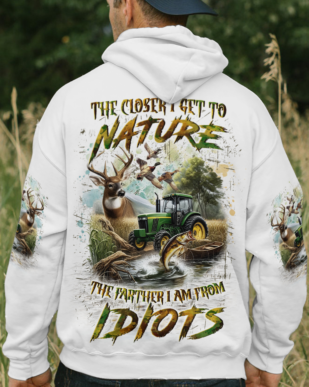 BLISSCORNERS THE CLOSER I GET TO NATURE HUNTING ALL OVER PRINT