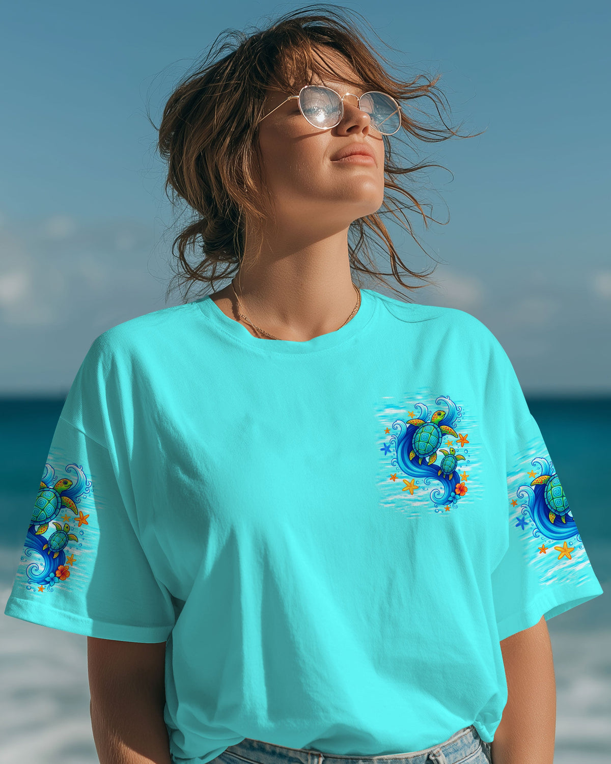 BLISSCORNERS SALTY BUT SWEET TURTLE  ALL OVER PRINT