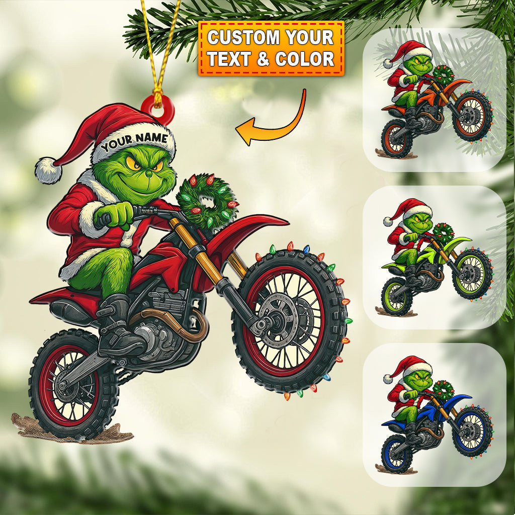 Blisscorners Christmas Rider, Home Decor, Christmas Ornament, Personalized Ornament2D Flat LM2111